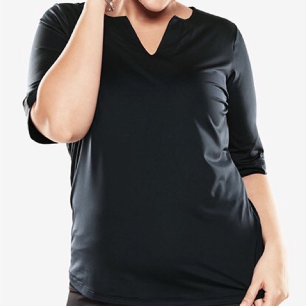 Swimsuits For All Nwt 3/4 Sleeve Swim Tee, 18/20